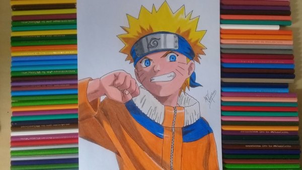 Наруто для рисования цветной