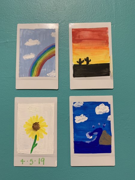 Полароиды рисунки маркерами