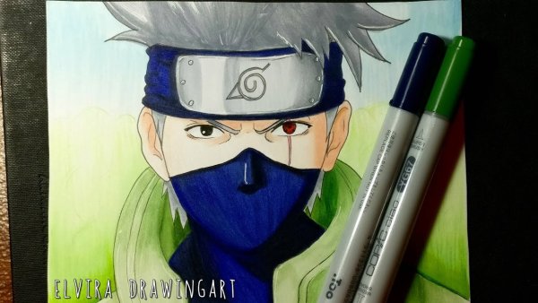 Какаши красками легко