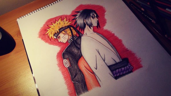 Сасори из Наруто арт маркером