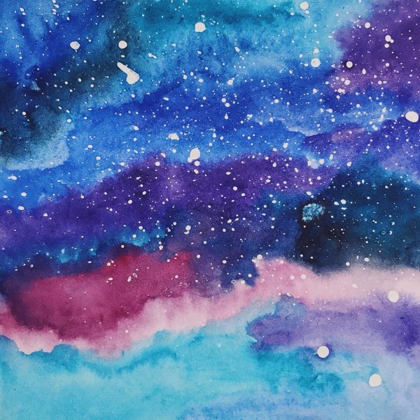 Космос акварелью