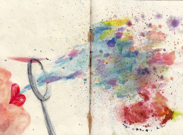 Маленькие рисунки красками