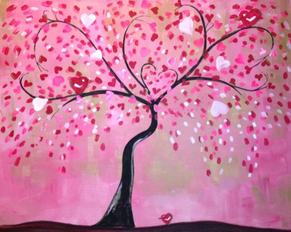 Рисунки гуашью на стене