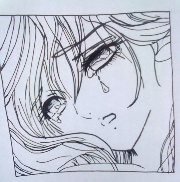 Грустные рисунки фломастерами