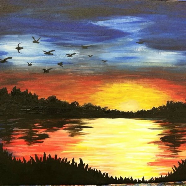 Пейзаж акварелью для начинающих