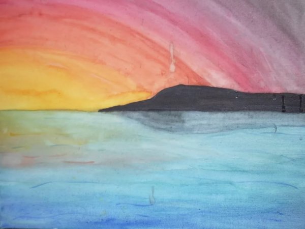 Лёгкие рисунки гуашью