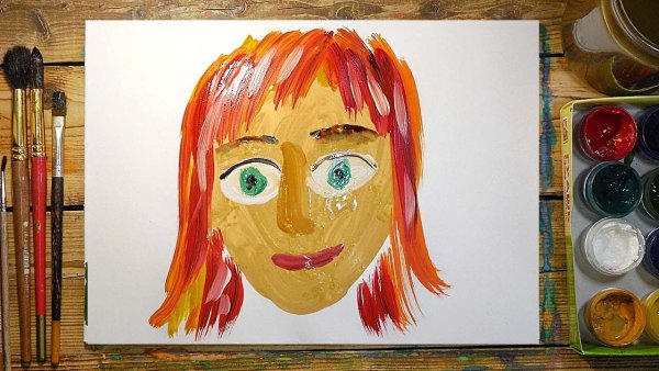 Рисунки красками