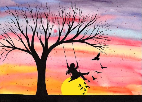 Рисунки для срисовки красками