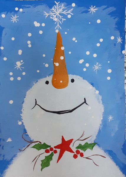 Новогодний Снеговик