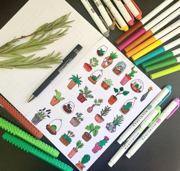 Идеи для рисунков фломастерами маленькие