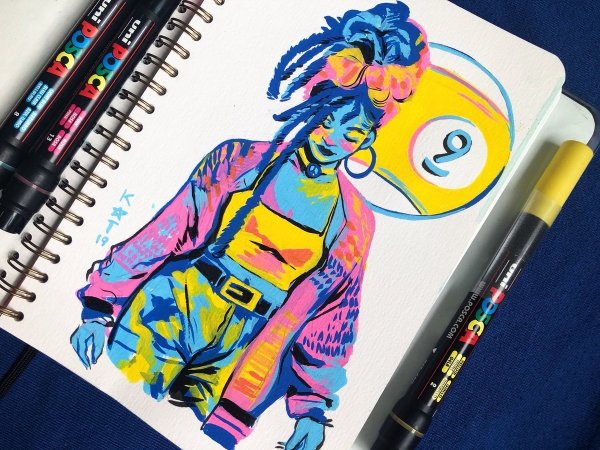 Рисунки фломастерами