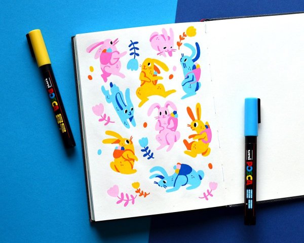 Граффити фломастером