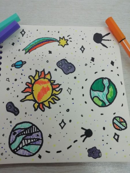 Космические идеи для рисунков