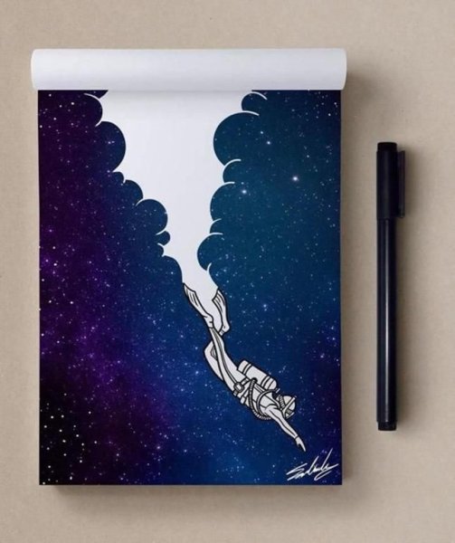 Скетчбук космос