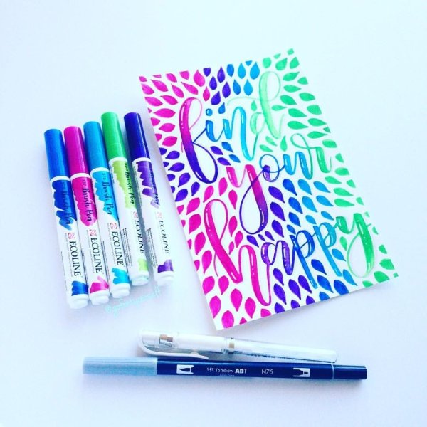 Каллиграфия маркером