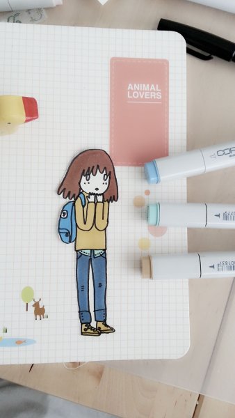 Иллюстрации маркерами Copic