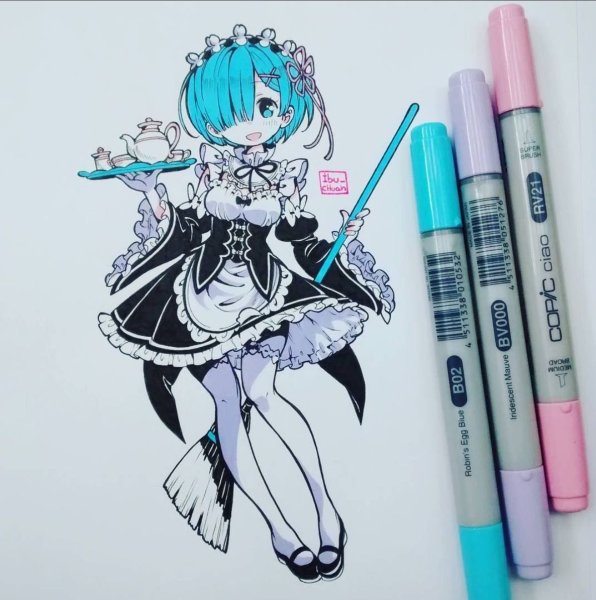 Аниме фломастерами