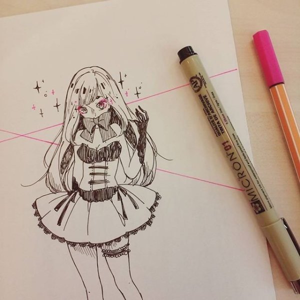 Скетчинг для начинающих аниме