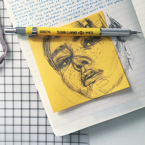 Наброски в тетради