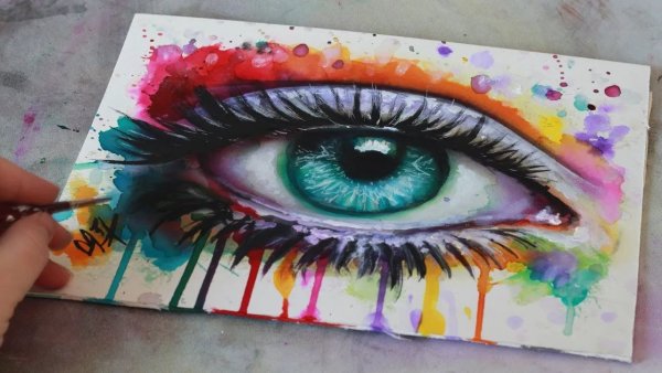 Рисунки акварелью