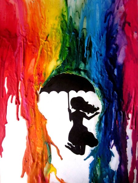 Рисунки красками