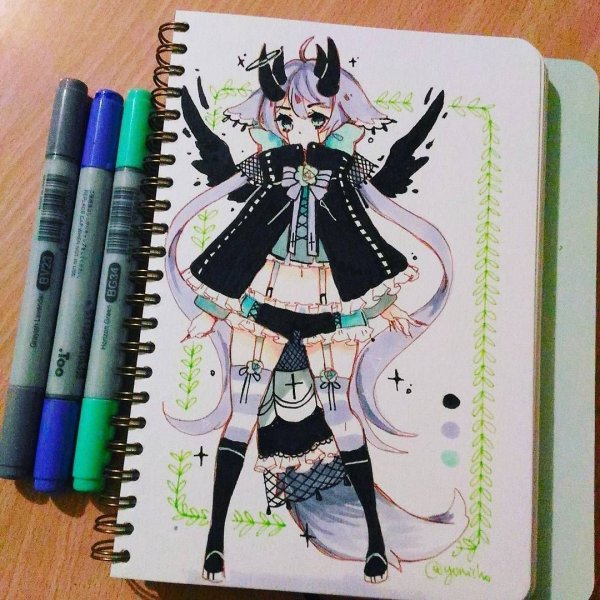 Идеи для скетчбука аниме