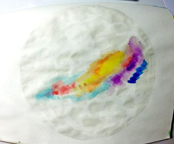 Рисование облаков акрилом
