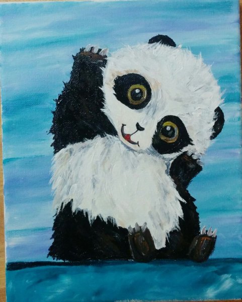 Правополушарное рисование Панда