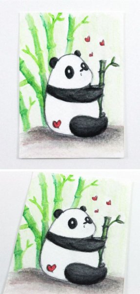 Правополушарное рисование Панда