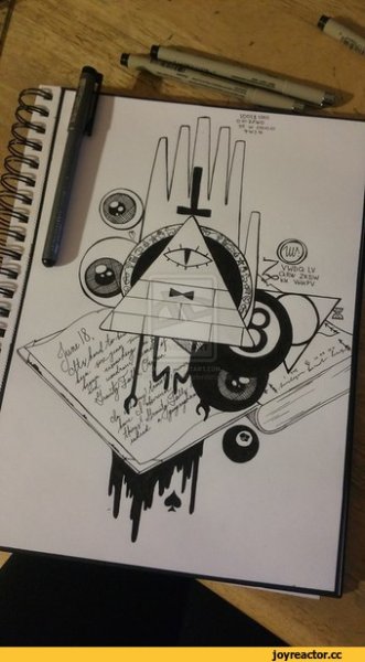 Рисунки для скетчбука в стиле Гравити