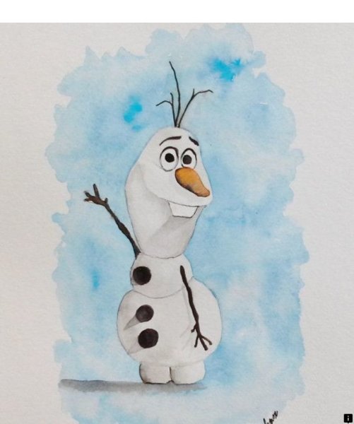 Олаф красками