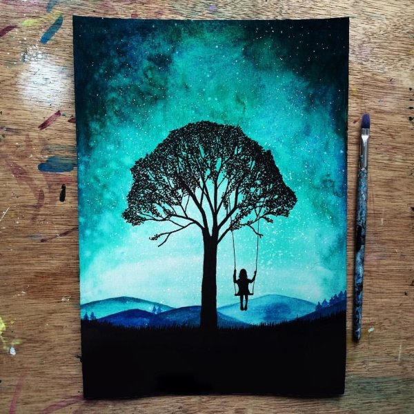 Идеи для рисования гуашью