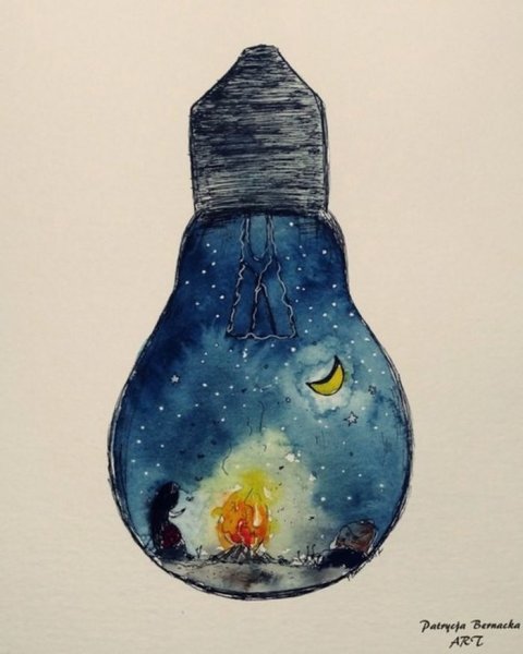 Рисунки красками лёгкие