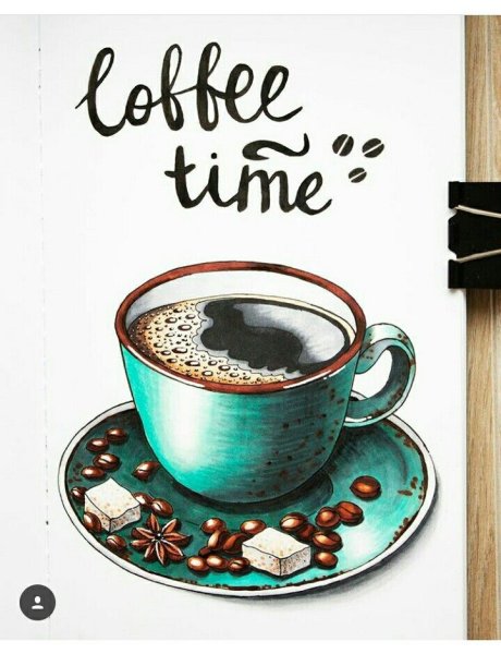 Скетчинг кофе