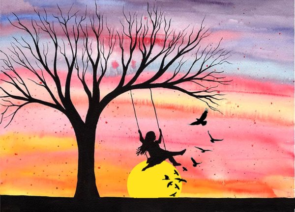 Рисунки для срисовки красками