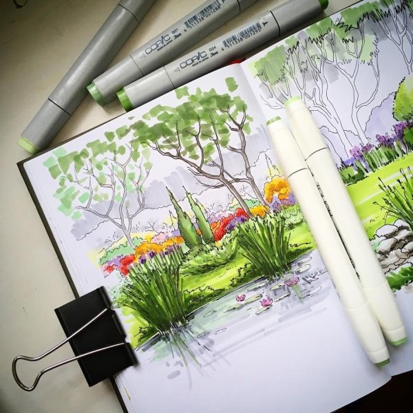 Море маркерами