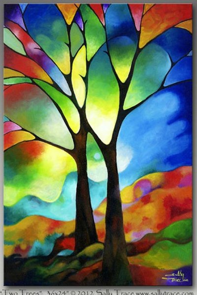 Рисунки красками