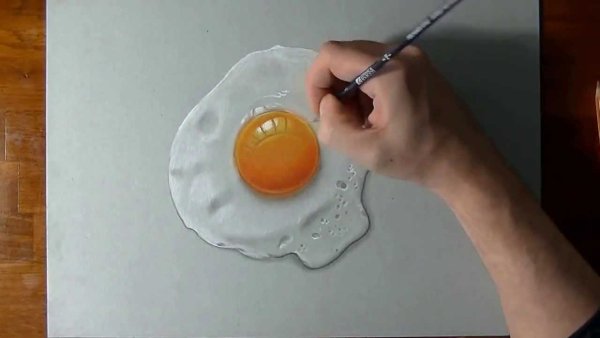 Яичница уроки рисования