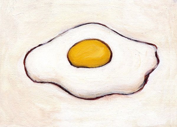 Яичница для срисовки