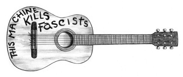 Вуди Гатри гитара