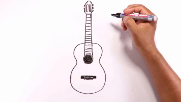 Электрогитара скетч