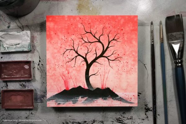 Рисунки красками для начинающих