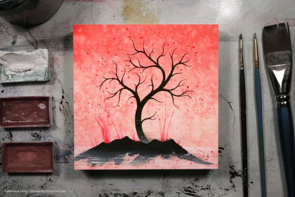 Рисунки красками для начинающих