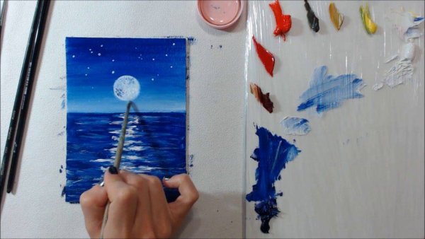 Акриловые краски для рисования на холсте