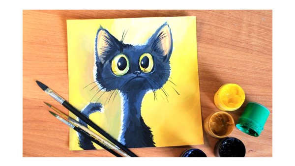 Рисунки акварелью простые