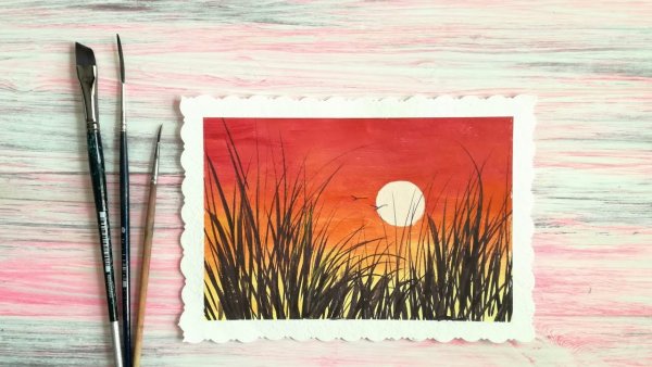 Рисунки карандашом лёгкие красками