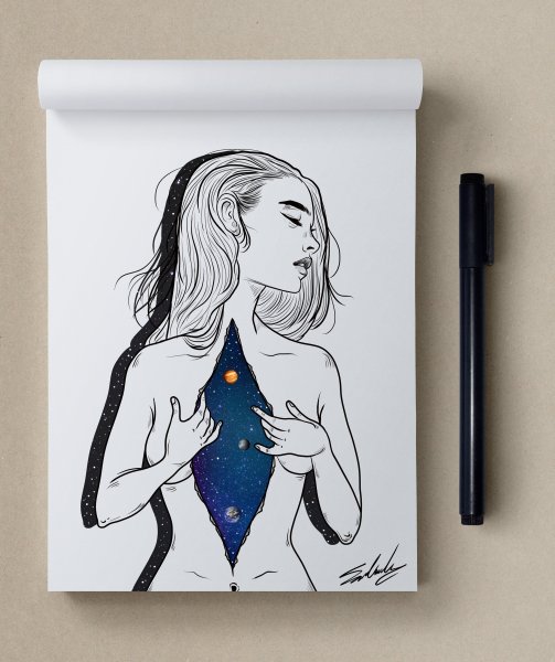 Рисунки для срисовки в скетчбук