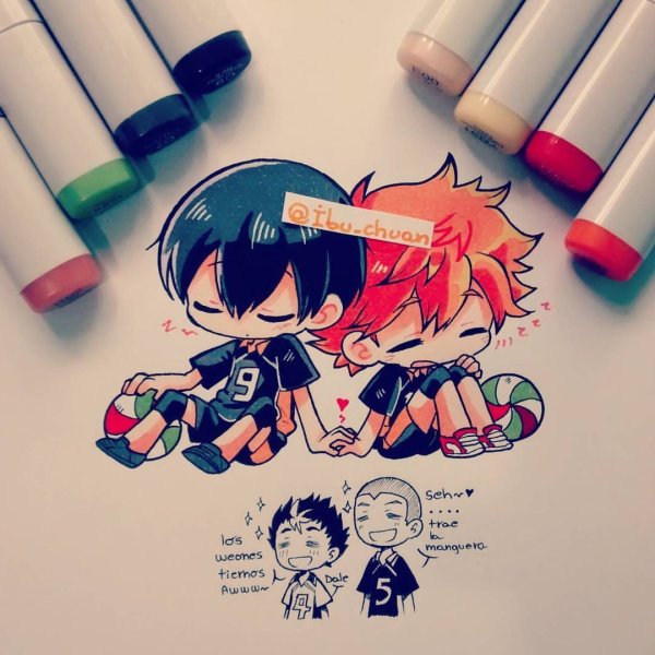 Аниме фломастерами