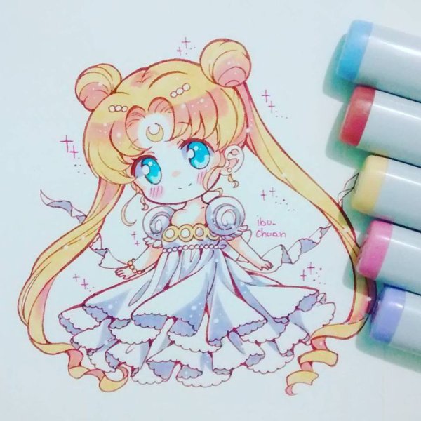 Sailor Moon маркерами