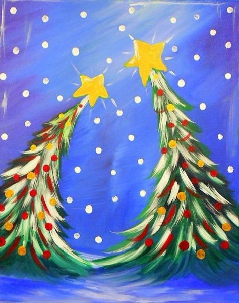 Рисование Новогодняя елка